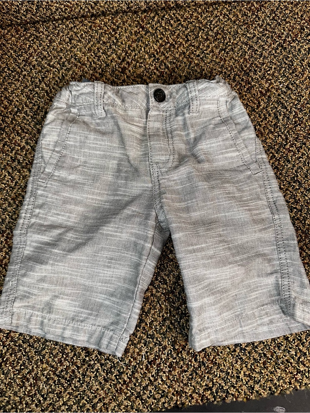 Cherokee Light Gray Pull-On Kids Shorts